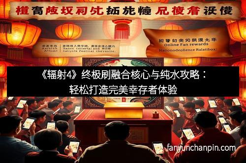 《辐射4》终极刷融合核心与纯水攻略：轻松打造完美幸存者体验